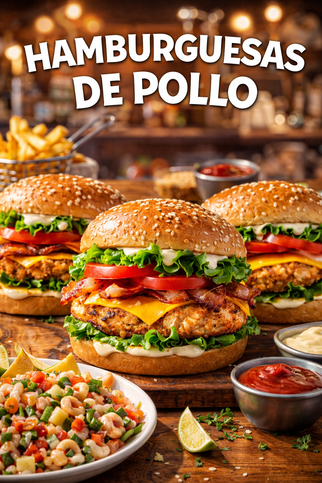 Hamburguesas de Pollo